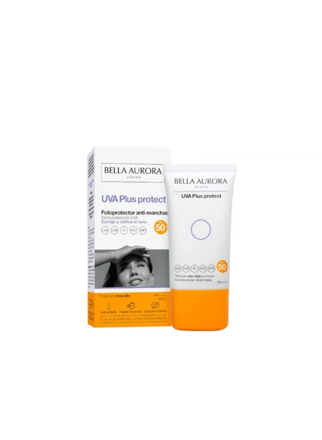 Bella Aurora UVA Plus Protect Anti-Dark Spots Photoprotector SPF50+ 50ml - Image 1