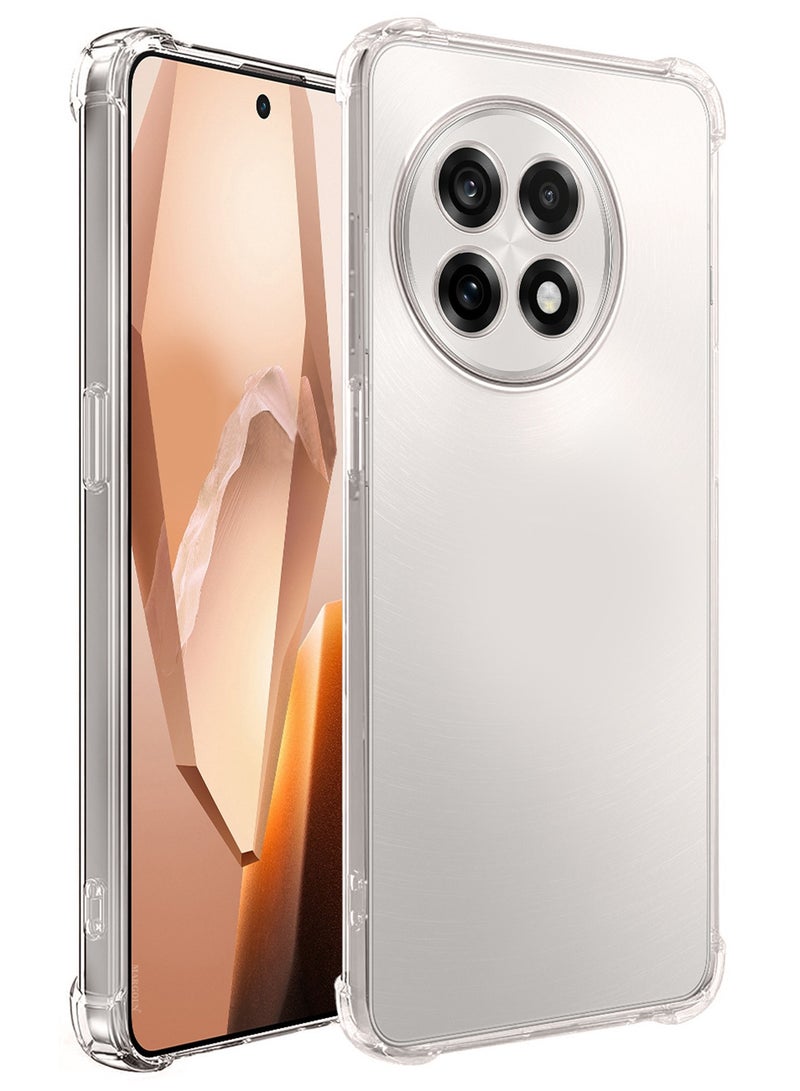 TPU Gorilla Case Cover for OnePlus 13R 5G, Phoce Cover with Reinforced Corner Bumper Camera Protection Slim Fit Shockproof Flexible - Clear - Image 1