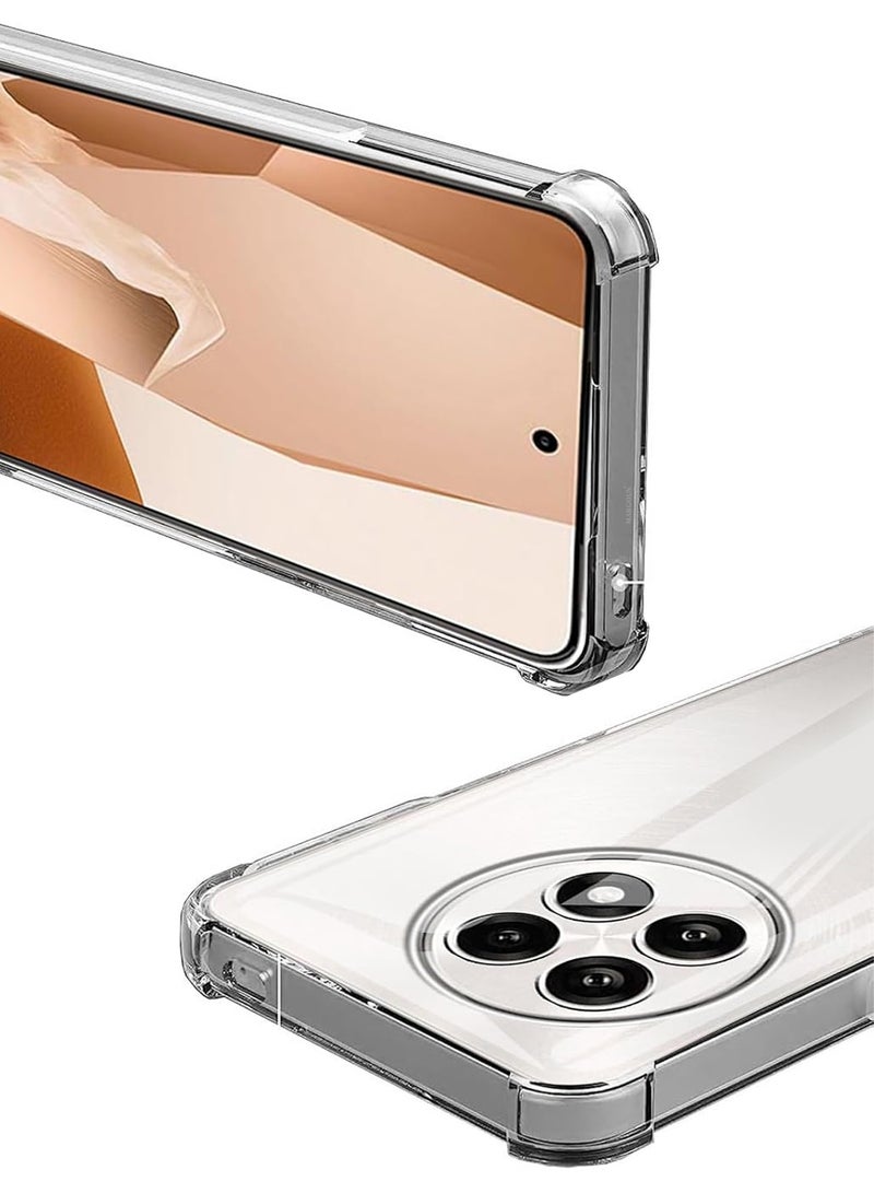 TPU Gorilla Case Cover for OnePlus 13R 5G, Phoce Cover with Reinforced Corner Bumper Camera Protection Slim Fit Shockproof Flexible - Clear - Image 4