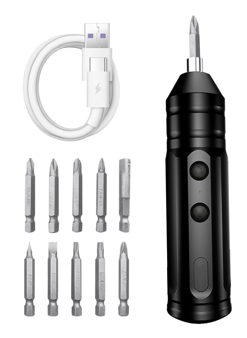 Y&D - Cordless Rechargeable Screwdriver 1200mAh 3.7V Rechargeable, with 10 Magnetic Bits Electric Sets Forward and Reverse Rotate Standard - Image 1