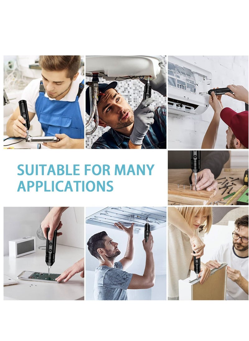 Y&D - Cordless Rechargeable Screwdriver 1200mAh 3.7V Rechargeable, with 10 Magnetic Bits Electric Sets Forward and Reverse Rotate Standard - Image 1
