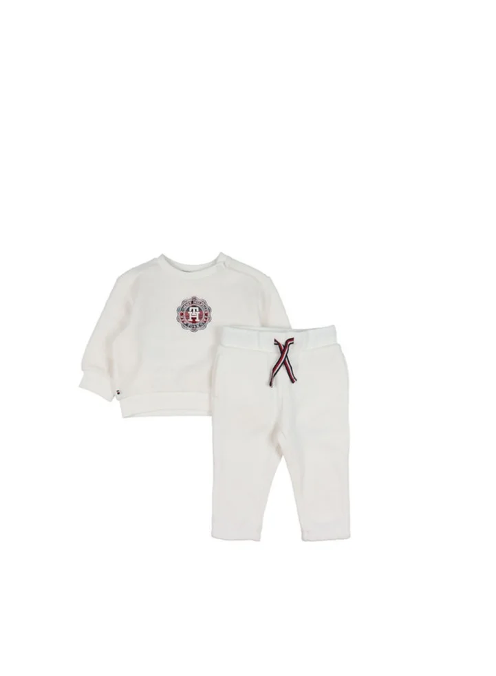 TOMMY HILFIGER Baby Check Stamp Fleece Suite