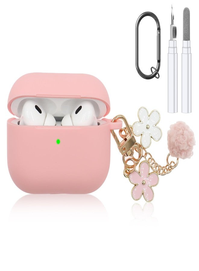 CASEFUN Compatible with AirPods Pro 3 Case 2025, Premium Soft Silicone Protective Case Cover for Apple AirPods Pro 3rd Generation with Cleaner Kit, Carabiner and Keychain Accessories for Women Girls - Image 1