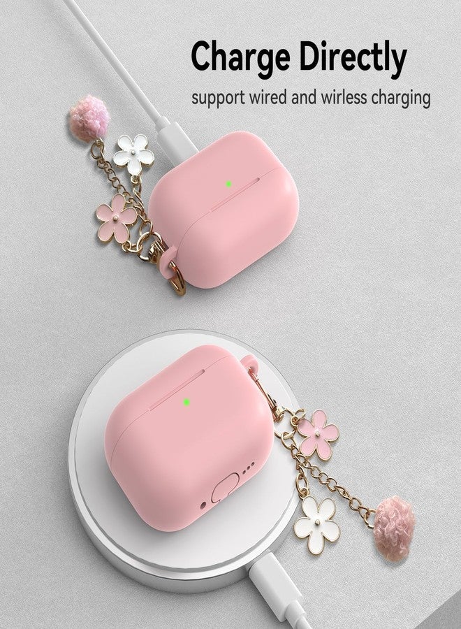 CASEFUN Compatible with AirPods Pro 3 Case 2025, Premium Soft Silicone Protective Case Cover for Apple AirPods Pro 3rd Generation with Cleaner Kit, Carabiner and Keychain Accessories for Women Girls - Image 4