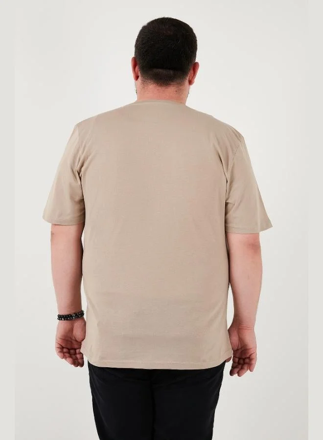 Buratti  Buratti Cotton Regular Fit Crew Neck Plus Size T Shirt Men's T SHIRT 5902753B for Men | Best Price UAE