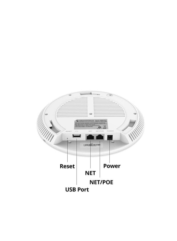 جراند ستريم نقطة وصول واي فاي GWN7630 - سرعة تصل إلى 2.33 جيجابت ، تدعم أكثر من 200 مستخدم ونطاق تغطية حتى 175 مترًا - Image 4