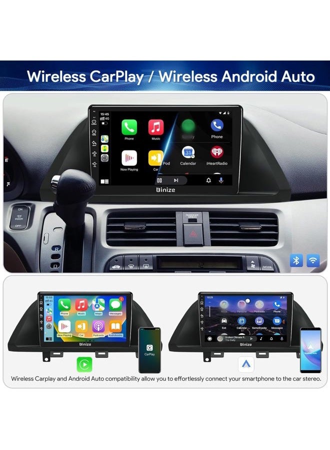 BINIZE 10.1 Inch Double Din Android 9.1 Car Stereo Radio Multimedia Touch Screen Head Unit GPS Navigation,FM+WiFi+Bluetooth,Support Rear Image Input,Mirror Link for Android&iOS,Dual USB(2G +16G) - Image 3