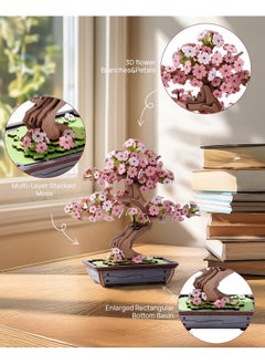 Robotime Sakura Bonsai 3D Puzzles Wooden Artificial Cherry Blossom Tree Diy Model Building Kit For Home Decoration And Office Art Creative Gifts  - Image 3