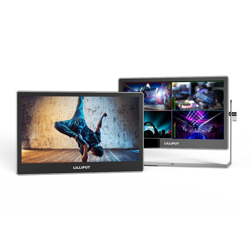 مراقب البث LILLIPUT 133 A13 OLED 4K 1000001 تباين و 100 DCIP3 ColorQuadSplit3GSDI فيOut HDMI4 DP1