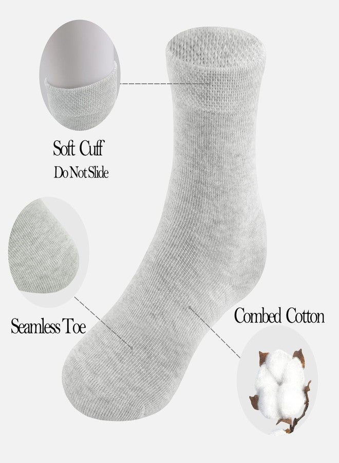 JORMATT جوارب رسمية للأولاد من جورمات، 3 أزواج، جوارب سوداء برقبة دائرية، جوارب قطنية للأطفال الصغار، جوارب موحدة بدون خياطة، أسود، مقاس كبير - Image 3