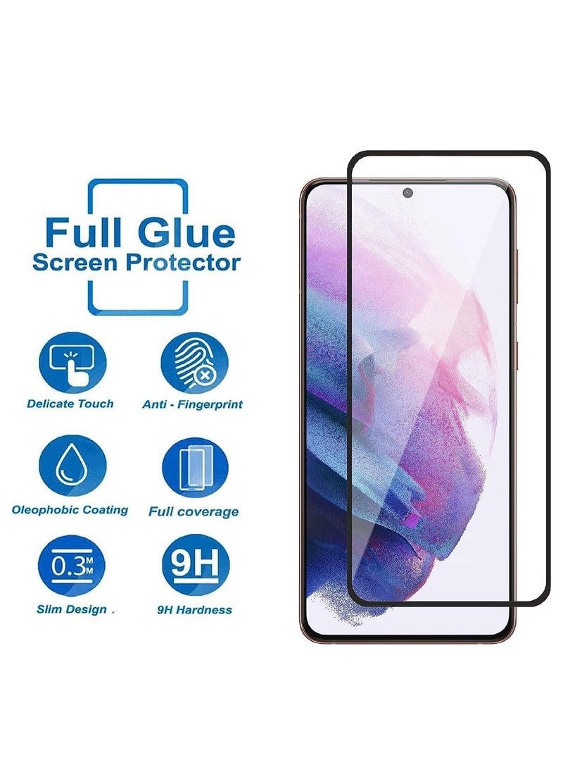 vesus Samsung Galaxy S21 5G Screen Protector, HD Clear 3D [3D Curved] [Full Coverage] Anti-Scratch Anti-Fingerprints 9H Hardness Tempered Glass - Image 4