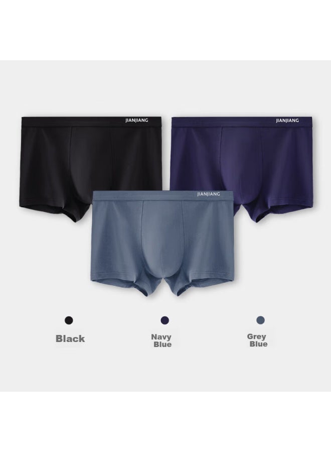Athlete Jianjian 7a Antibacterial Men's Underwear, Men's Boxer Briefs, Mid-rise Men's Underwear, Comfortable Cloud-feel Cotton, 4-pack - Image 1