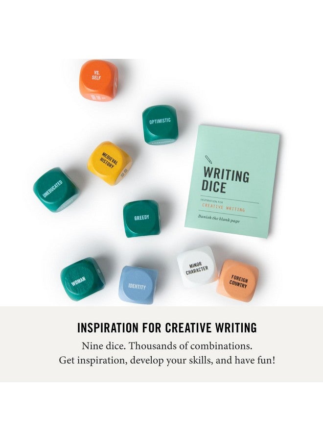 Two Tumbleweeds Writing Dice - Creative Writing Game for Adults, Writers & Teachers - Set of 9 Dice for Story Inspiration - Gifts for Writers - 1+ Players - Image 2
