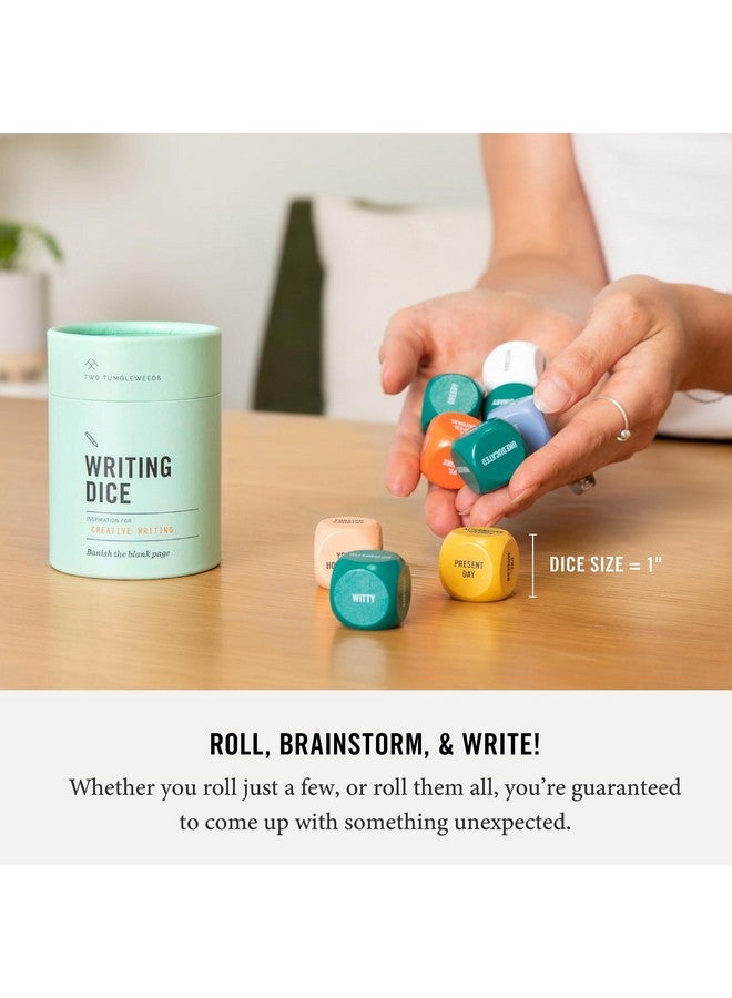 Two Tumbleweeds Writing Dice - Creative Writing Game for Adults, Writers & Teachers - Set of 9 Dice for Story Inspiration - Gifts for Writers - 1+ Players - Image 4