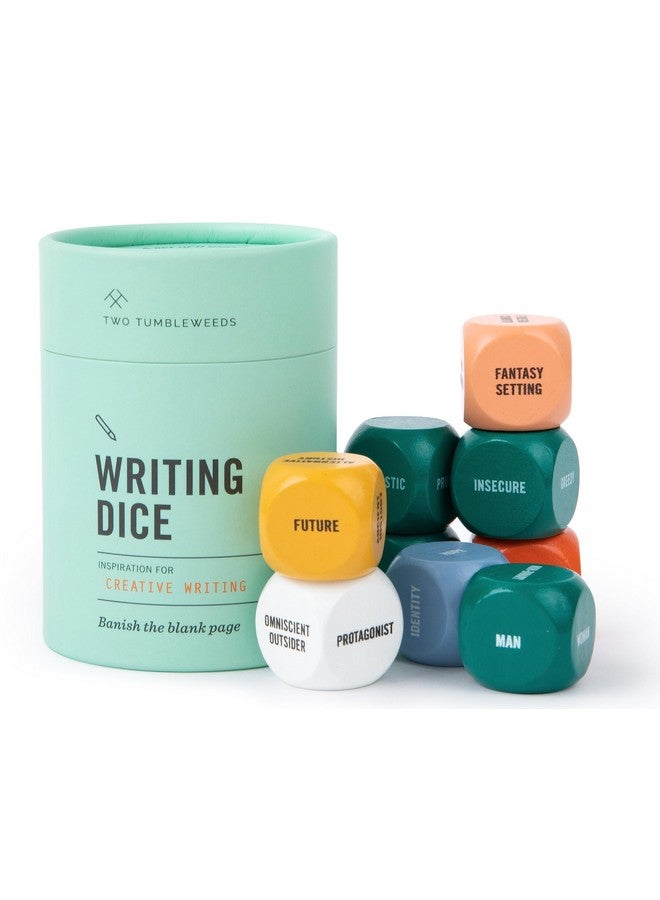 Two Tumbleweeds Writing Dice - Creative Writing Game for Adults, Writers & Teachers - Set of 9 Dice for Story Inspiration - Gifts for Writers - 1+ Players - Image 1