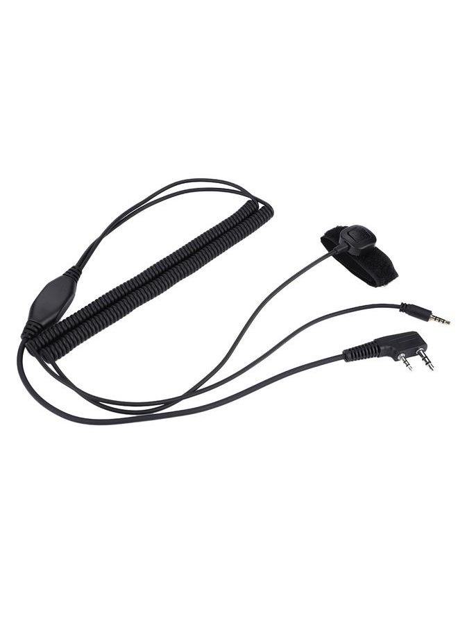 Thoraya Two Way Radio Bluetooth Helmet Headset Special Connection Cable for Kenwood Baofeng  - Image 1