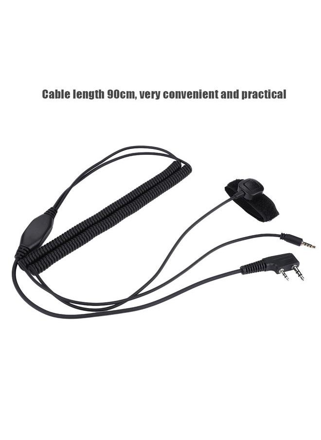 Thoraya Two Way Radio Bluetooth Helmet Headset Special Connection Cable for Kenwood Baofeng  - Image 3