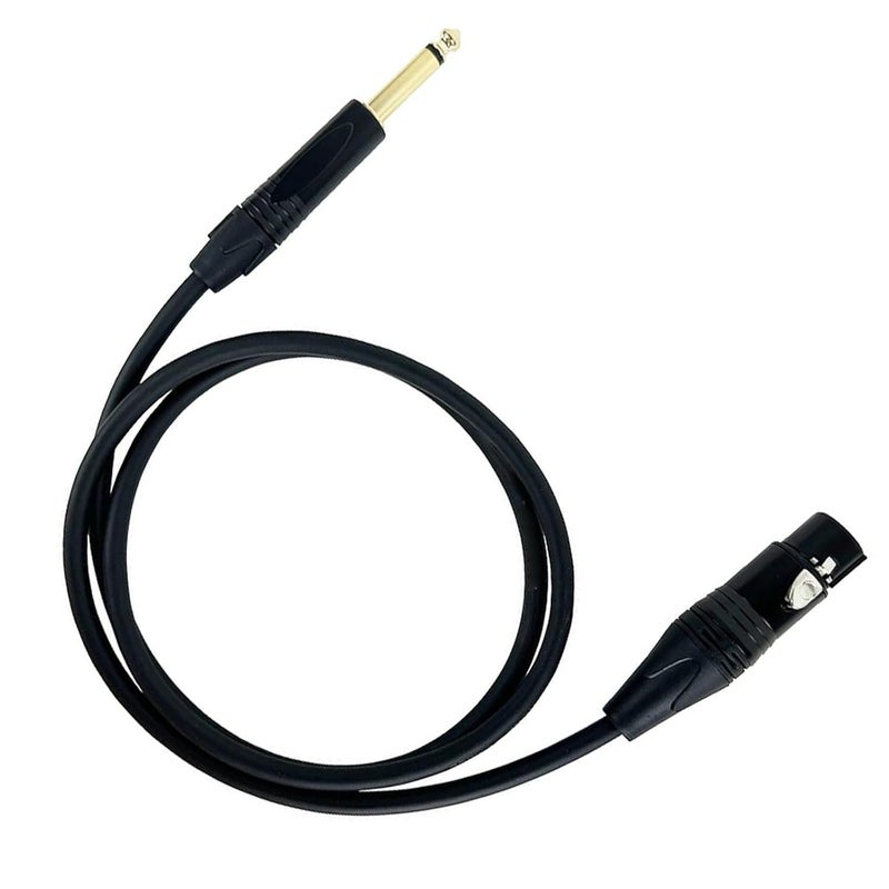 15m Guitar Audio Cable 6 35mm TS Jack Male to XLR Female for Speaker Amplifier Mixer - Image 1