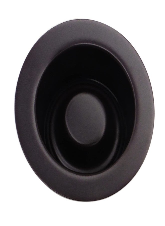 Westbrass A2105-62 3-1/2" EZ-Mount Brass Kitchen Sink Waste Disposal Drain Flange and Stopper, Matte Black - Image 5