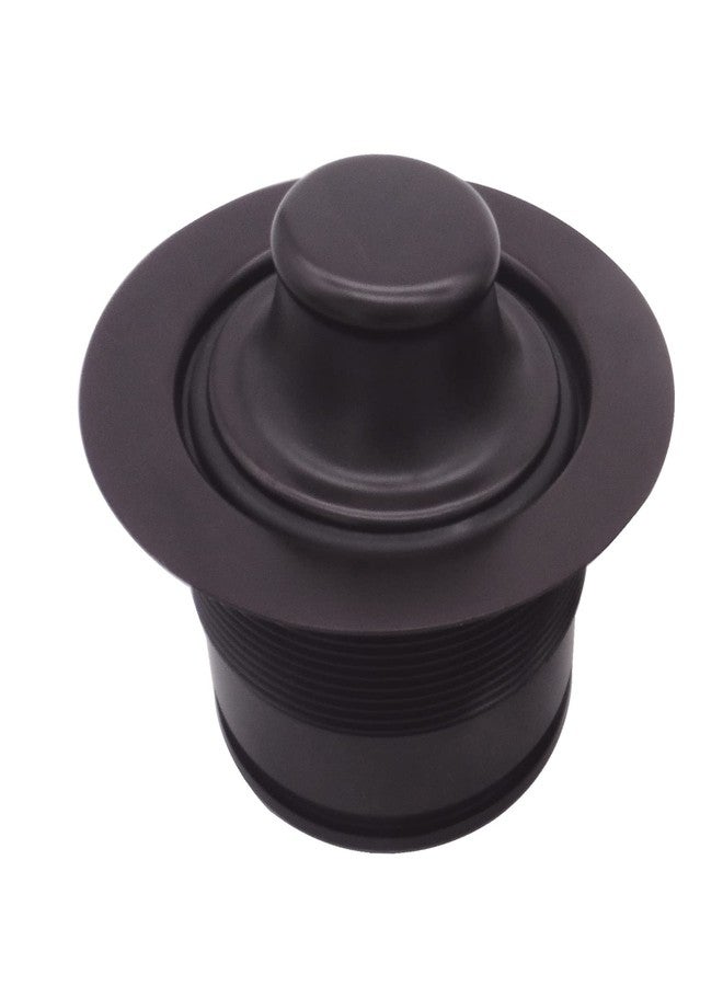 Westbrass A2105-62 3-1/2" EZ-Mount Brass Kitchen Sink Waste Disposal Drain Flange and Stopper, Matte Black - Image 3