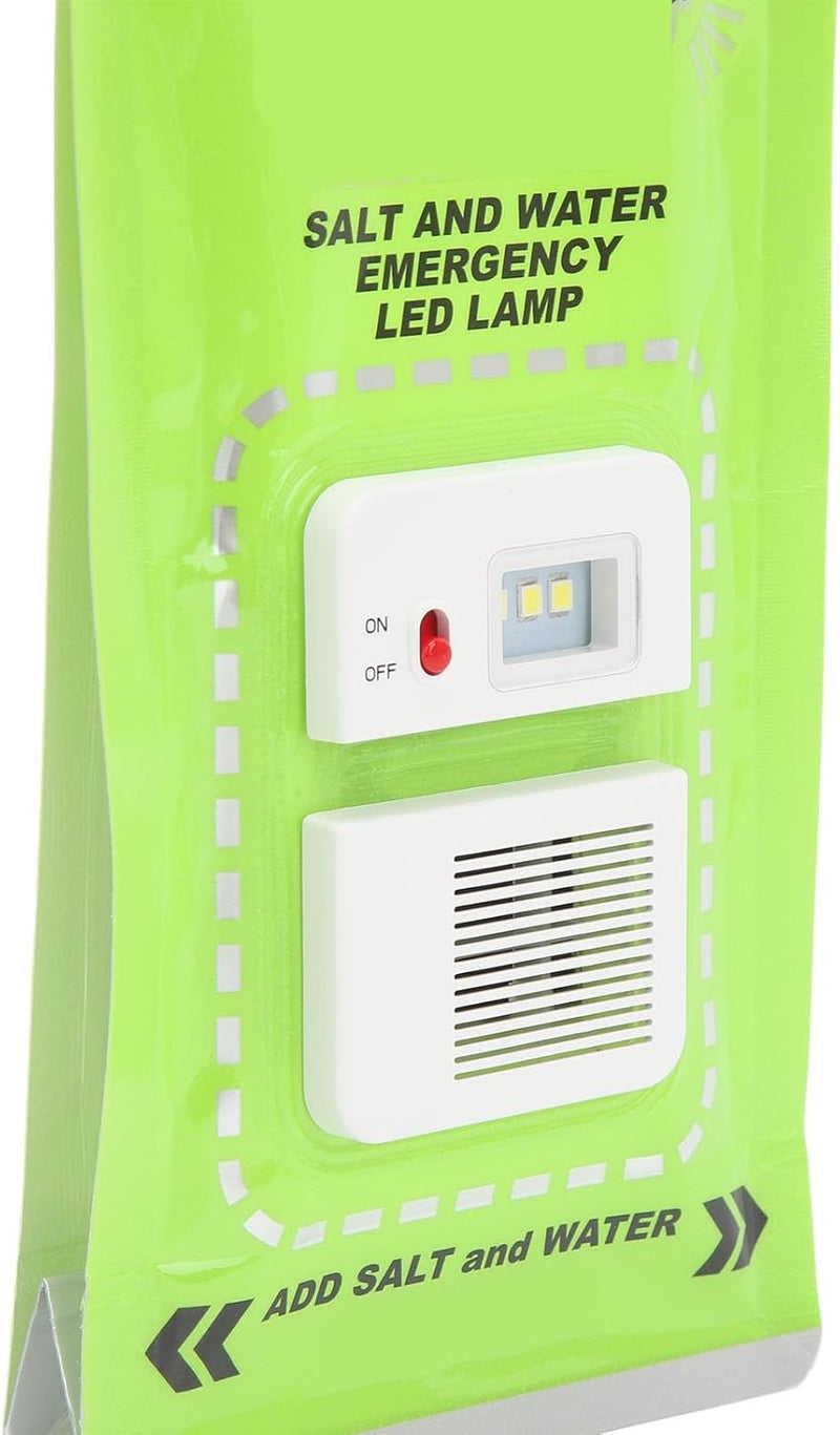 Foldable Salt Water Lamp, LED Emergency Light, No Battery Required with 3LEDs, ABS Material Portable Camping Light for Outdoor Fishing Hiking, Includes Lanyard and Salt Packets - Image 4