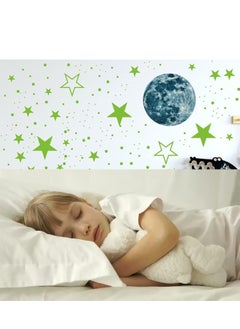 RATSAW Glow In The Dark Stars Wall Stickers 433Pcs Glow Stars And Moon Decals Ceiling Stars Glow In The Dark For Wall Decoration Nursery Bedroom Living Room Decor  - Image 4
