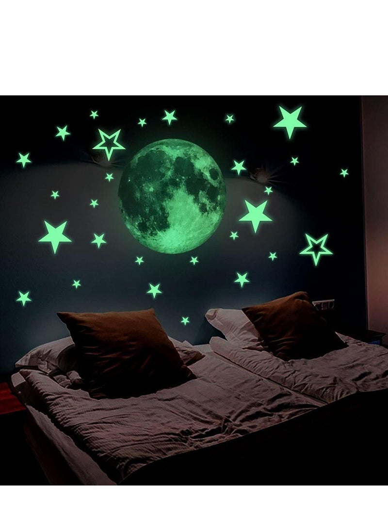 Glow In The Dark Stars Wall Stickers 433Pcs Glow Stars And Moon Decals Ceiling Stars Glow In The Dark For Wall Decoration Nursery Bedroom Living Room Decor - pzsku/Z82F89996AE238C227959Z/45/_/1706507853/f9446b96-ea11-41d1-81be-f3b8e55c21e1