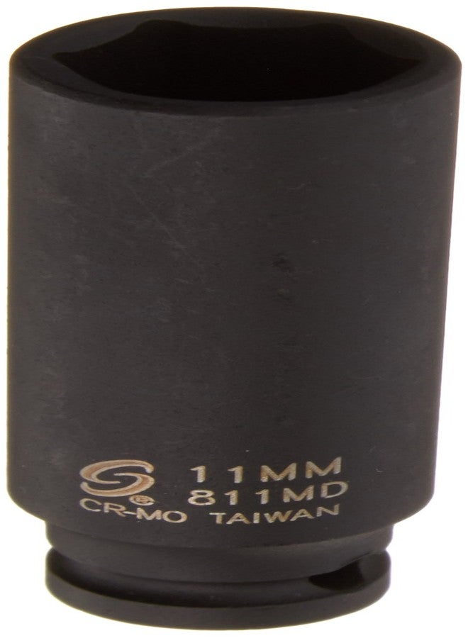 Sunex Tools Sunex 811md 1/4-Inch Drive 11-Mm Deep Impact Socket - Image 1