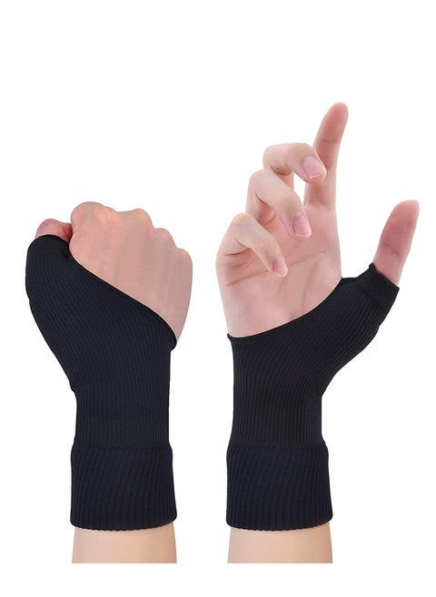 1 Pair Gel Wrist Support Brace Breathable Compression Arthritis Gloves For Thumb Arthritis Carpal Tunnel Tenosynovitis