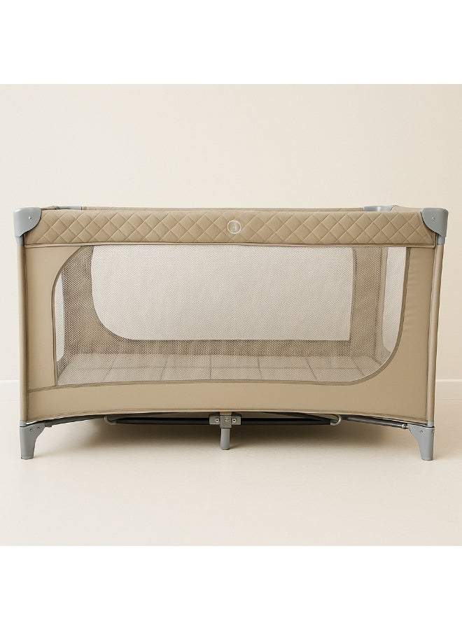 DEHKAH DEHKAH Portable Baby Playpen – Foldable Travel Cot for home and outdoor & Infant Play Yard with Breathable Mesh, Tool-Free Setup - One Level - Image 1