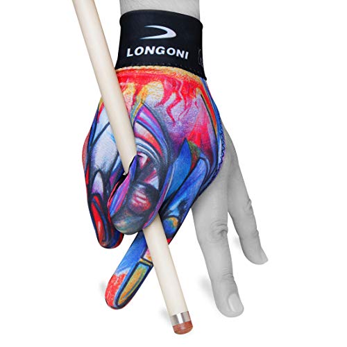LONGONI Billiard POOL CUE GLOVE Fancy Leonardo 3 for Left hand - Image 1