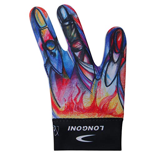 LONGONI Billiard POOL CUE GLOVE Fancy Leonardo 3 for Left hand - Image 4