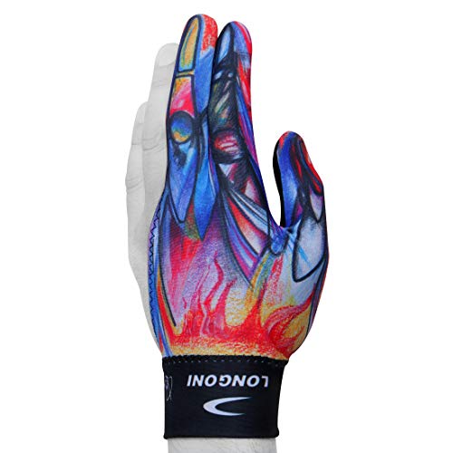 LONGONI Billiard POOL CUE GLOVE Fancy Leonardo 3 for Left hand - Image 2