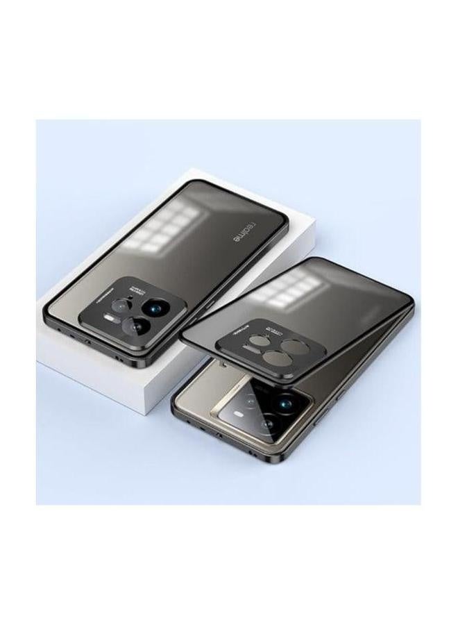 Case Compatible with Realme GT 7 Pro Case, Aluminium Alloy Metal Frame Matte Frosted Translucent Back Cover Shockproof Protective for GT7  - Image 1