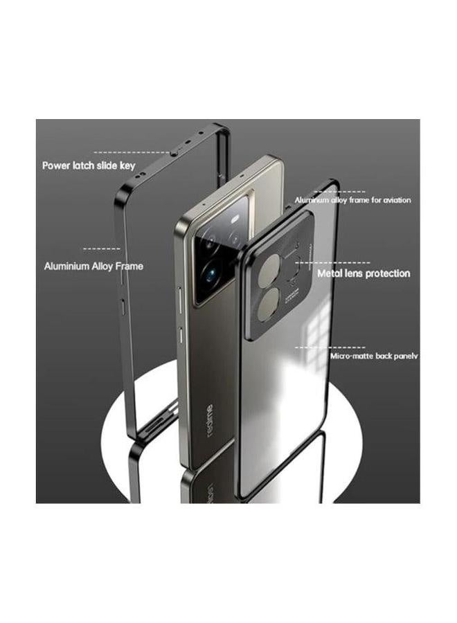 Case Compatible with Realme GT 7 Pro Case, Aluminium Alloy Metal Frame Matte Frosted Translucent Back Cover Shockproof Protective for GT7  - Image 2