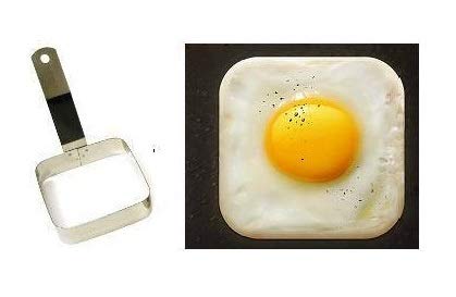 Dynore Dynore Non Stick Fry Pan with lid and Stainless Steel Square EggPancake Ring with Handle - Image 3