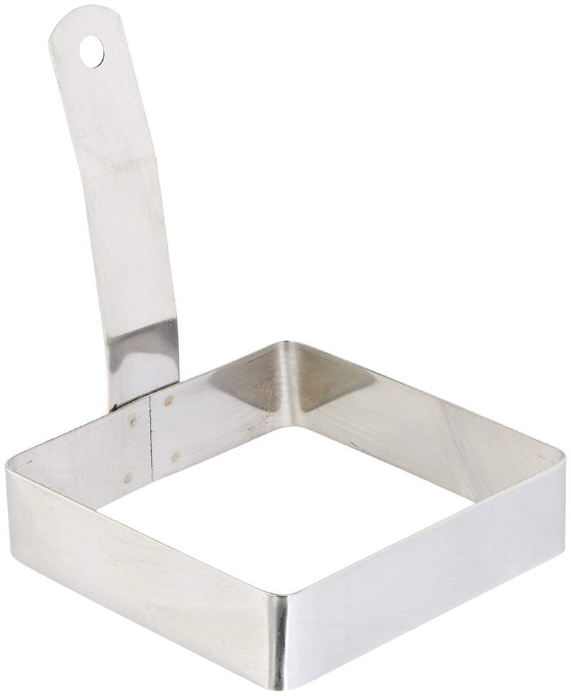 Dynore Dynore Non Stick Fry Pan with lid and Stainless Steel Square EggPancake Ring with Handle - Image 2