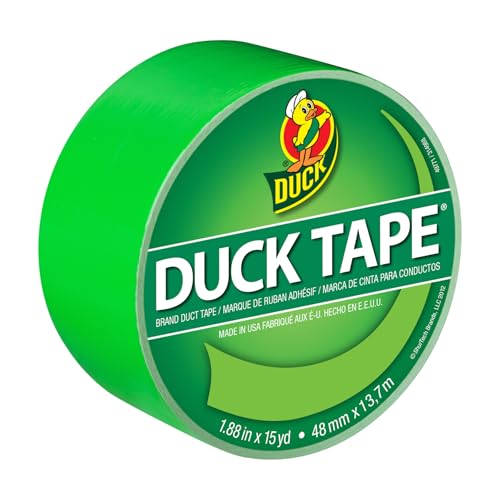 Duck Tape Colored Duct Tape, 1.88 in x 15 yd, Lime Green - Image 1