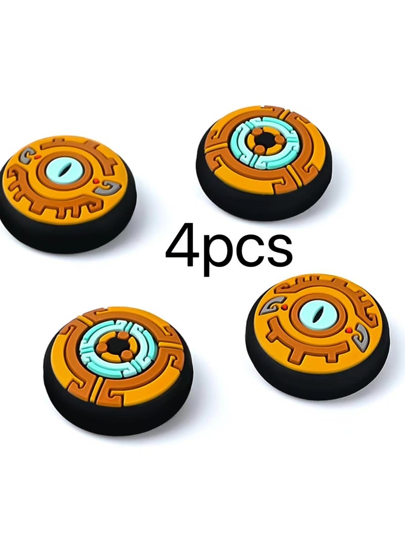 Thumb Grip Caps Suitable for Switch/Switch Lite/Switch OLED Console, Soft Silicone Joycon Analog Controller Protective Covers 4PCS Button Joystick Caps-Kindom of Eyes  - Image 1