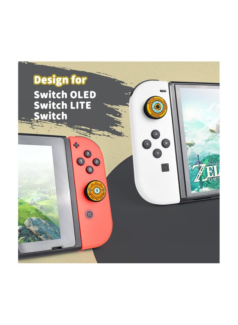 Thumb Grip Caps Suitable for Switch/Switch Lite/Switch OLED Console, Soft Silicone Joycon Analog Controller Protective Covers 4PCS Button Joystick Caps-Kindom of Eyes  - Image 5