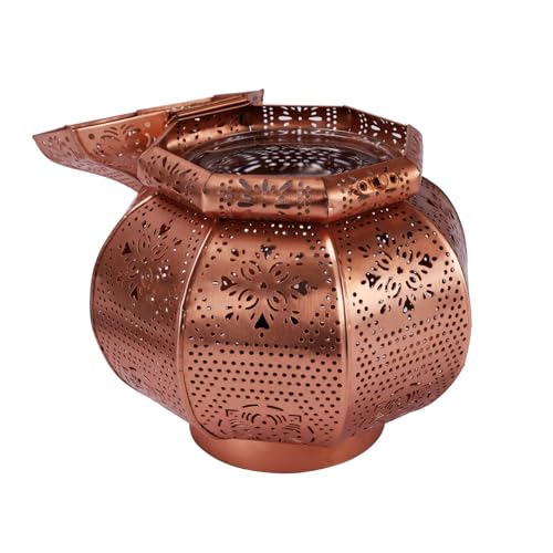 RYLLZ ESSENTIALS Rose Gold Electric Aroma Diffuser | Metal Beautiful electroplated Night Lamp with 2 Bulbs Handcrafted Oil Burner - Image 3