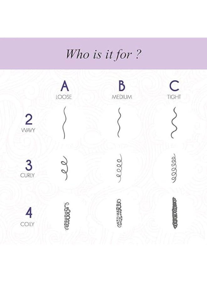 كيرل أب مجموعة العناية بالشعر المجعد من كيرل أب، تتضمن شامبو وبلسم وكريم تحديد التجعيدات الذي يُترك على الشعر | للشعر الجاف والمتطاير والمموج والمجعد | خالية من الكبريتات والبارابين والسيليكون - مجموعة من 3 قطع - Image 4