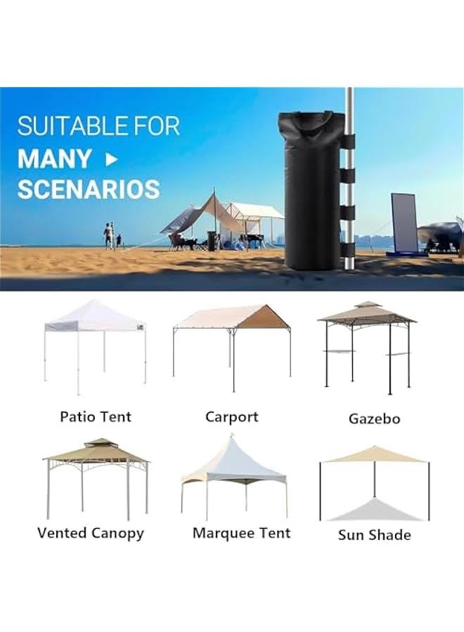 Generic 4 Pack Gazebo Sand Weights Capacity 112 LBS Pop up Canopy Weights Sand Bags for Outdoor Garden Patio Sun Shelter Canopy Patio Umbrella,Vendor Tent,Gazebo(Black)  - Image 5