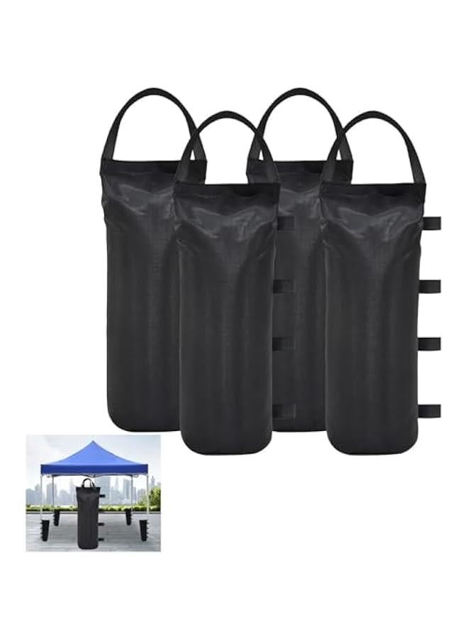 Generic 4 Pack Gazebo Sand Weights Capacity 112 LBS Pop up Canopy Weights Sand Bags for Outdoor Garden Patio Sun Shelter Canopy Patio Umbrella,Vendor Tent,Gazebo(Black)  - Image 1