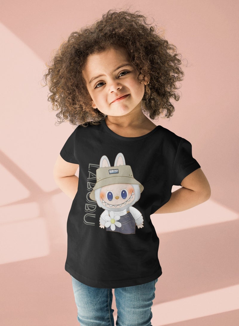 ZOOM Cute Labubu T-Shirt for Girls – Soft Cotton, Fun Character Print