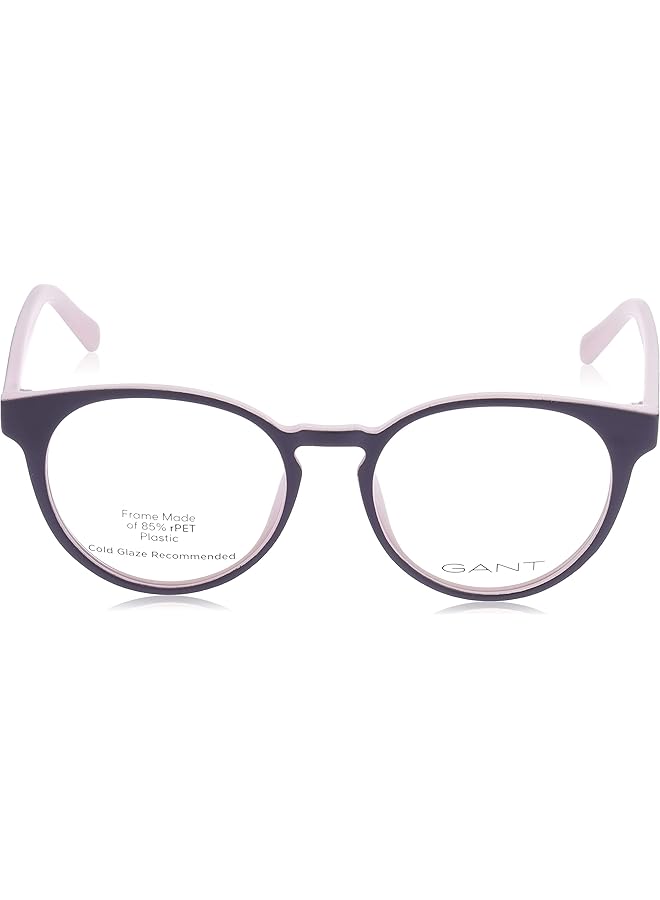 GANT GA326500553 Plastic Round Shape Full Rim Eyeglasses for Unisex 53 mm Lens Size Black - Image 2