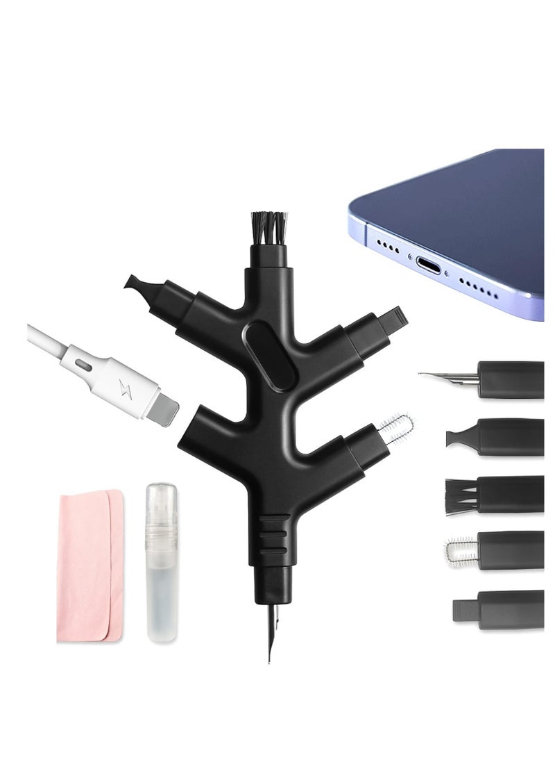Excefore Multi Function Cleaning Repair Kit, Charge Port Cleaning Tool and Restore Tool, Suitable for Phone Charging Port & Speaker, Charger Cables, Headphones, Watch, iPhone, iPad, Camera - Image 1
