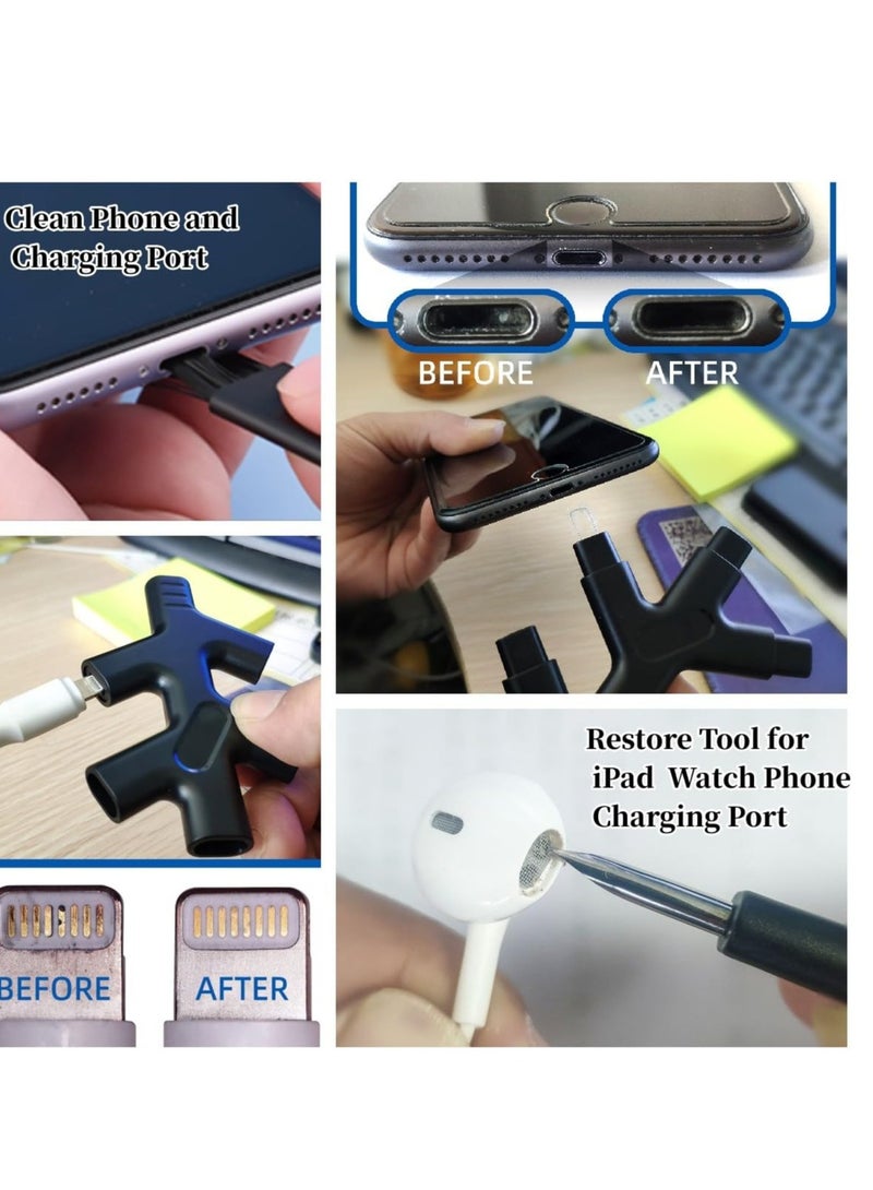 Excefore Multi Function Cleaning Repair Kit, Charge Port Cleaning Tool and Restore Tool, Suitable for Phone Charging Port & Speaker, Charger Cables, Headphones, Watch, iPhone, iPad, Camera - Image 4