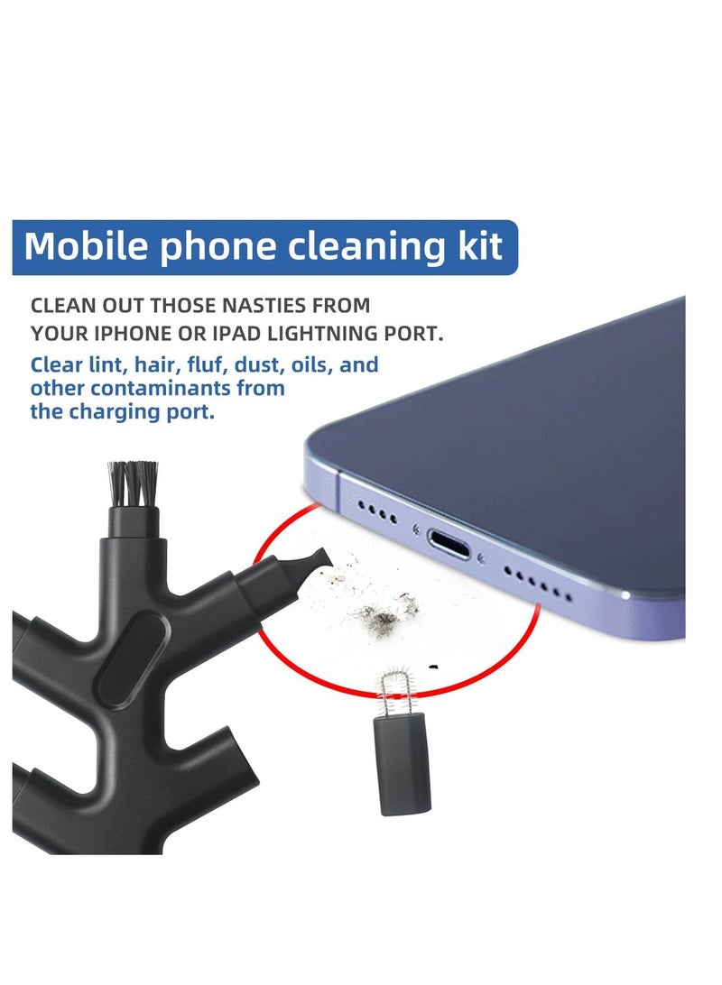 Excefore Multi Function Cleaning Repair Kit, Charge Port Cleaning Tool and Restore Tool, Suitable for Phone Charging Port & Speaker, Charger Cables, Headphones, Watch, iPhone, iPad, Camera - Image 2