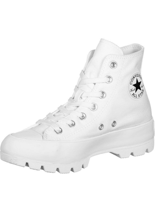 كونفرس حذاء رياضي نسائي من Converse Hi-Top Trainers، أبيض وأسود وأبيض، مقاس 9.5 - Image 1
